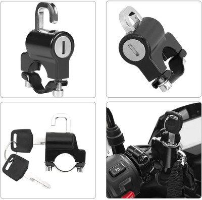 FIVANIO Steel Key Lock For Helmet