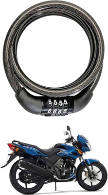 SHOOLIN Plastic, Steel Combination Lock For Helmet