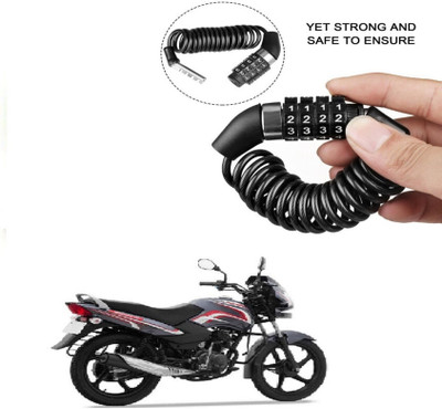 WELL WISHERS Stainless Steel Combination Lock For Helmet