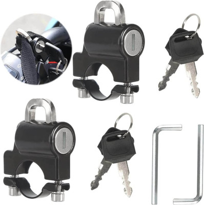 CHEFERYN Stainless Steel, Aluminium Key Lock For Helmet