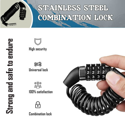 Allowing Stainless Steel Combination Lock For Helmet