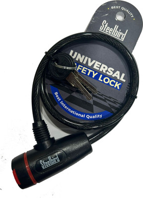 Steelbird Air Stainless Steel Cable Lock For Helmet