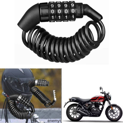 ENEMYT Stainless Steel Combination Lock For Helmet