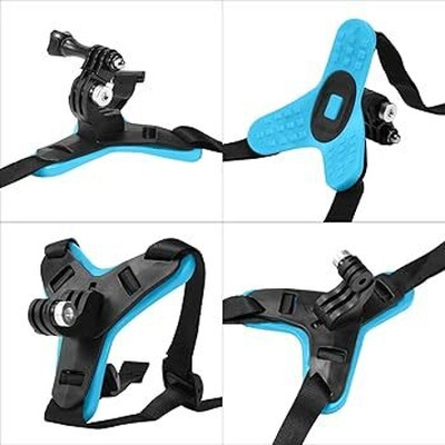 RGV Helmet Strap Camera Mount(Black, Blue)