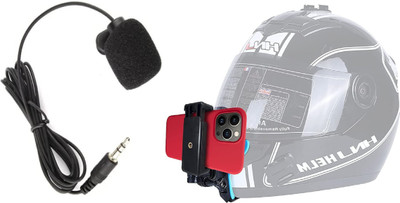 Gaynvi Belt Chin Mount+ Holder+Collar Mic For Moto Vlogging Helmet Mount Helmet Mount