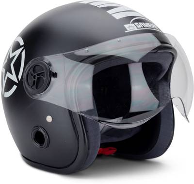 SAMRAT BENZ BLACK WS MATT Motorbike Helmet