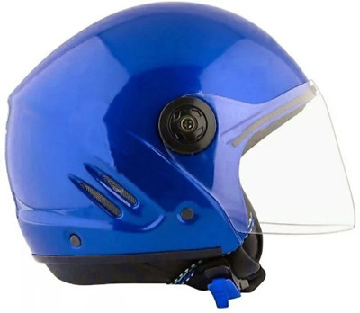 FDS _BLUE Track Half Face Helmet With ISI Certified BETTERR YOUR HEAD Motorbike Helmet(Blue)