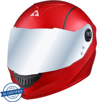 Aaron Alpha Motorbike Helmet(Mat Red)
