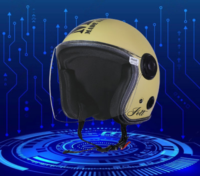 OZONE JSR_ HELMET_OPEN-FACE_SUPER QUALITY_AD@043 Motorbike Helmet(Yellow)