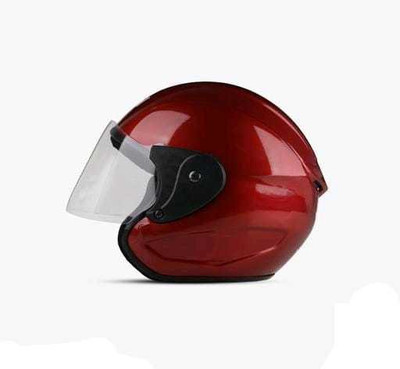 Racing-1 Neno ISI Certified Open Face Helmet for Men & Women Motorbike Helmet(Red)