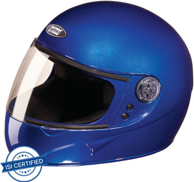 STUDDS Chrome Super Motorbike Helmet(Flame Blue)