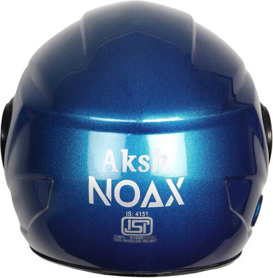 NOAX SOLID BRANDED & ISI MARKED HELMET FOR UNISEX SAFE RIDE(SLFK-981 Motorbike Helmet(Blue)