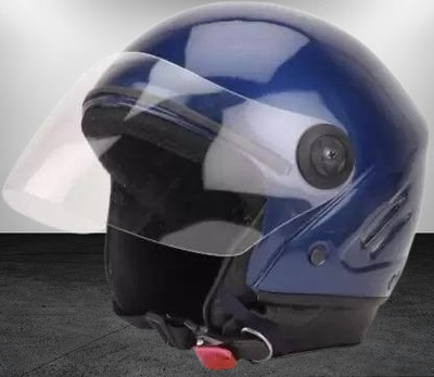 KIN Half Face Helmet_ISI certified_Blue24 Motorbike Helmet(Blue)