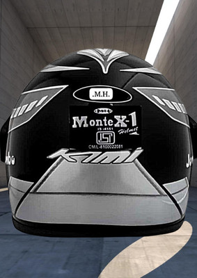MonteX-1 Full Face Bike helmet O112 Motorbike Helmet(Black)