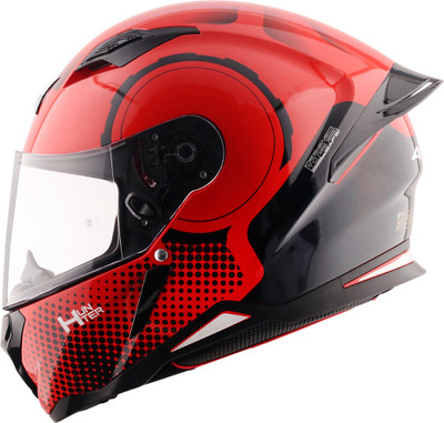 Axor Hunter Spear Motorbike Helmet(Red Black)
