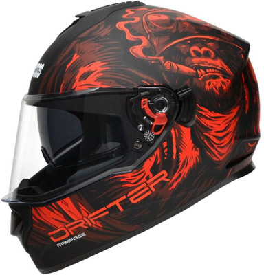 STUDDS Drifter D3 Motorbike Helmet(Matt Black N2)