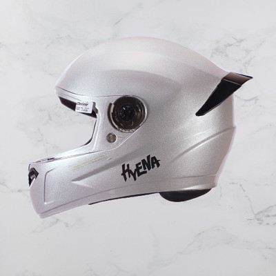 OZONE Full Face_Premium Helmet_Superior Quality_Unique Design_@v@G25 Motorbike Helmet(Silver)