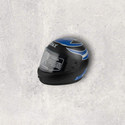 NOAX UNISEX SAFETY HELMET ONROAD HELMET- TWO WHEELER,BIKE & SCOOTER (SL-1265 Motorbike Helmet(Blue)
