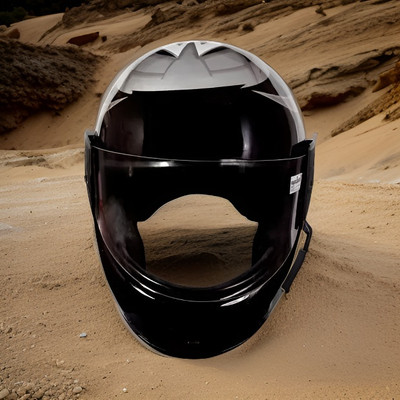 rdh Full Face Motorsports Helmet (Silver) Motorbike Helmet(Black&SILVER)