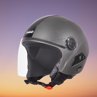 OZONE Zipp helmet_openface_largesize_Ozo0028 Motorbike Helmet(Black)