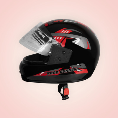 NOAX unisex full face good hard quality helmet-Green277277-Red jaal-ABCD Motorbike Helmet(Red)