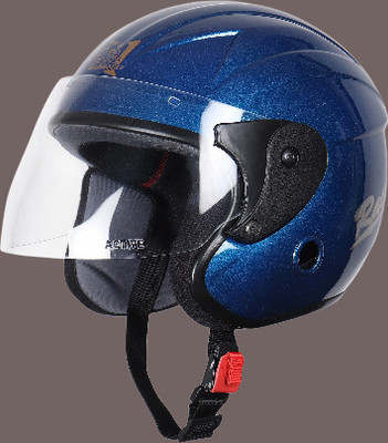 nextin nano_166 Motorbike Helmet(Blue)