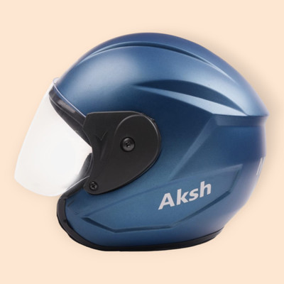 NOAX HELMET FOR YOUNG RIDDING UNISEX BIKE RIDDING SOLID (FKSL-243 Motorbike Helmet(Blue)