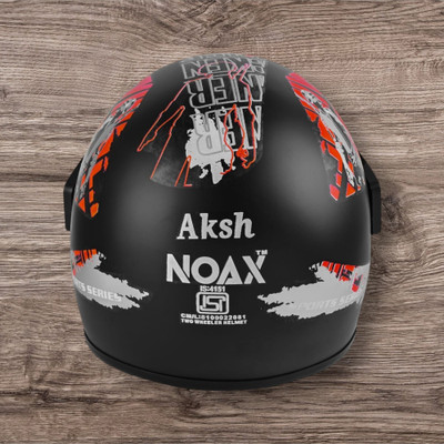 NOAX BRANDED ISI MARKED HELMET FOR UNISEX GENDER KEEP SAFE RIDING (SLFKSL_1723 Motorbike Helmet(Red)
