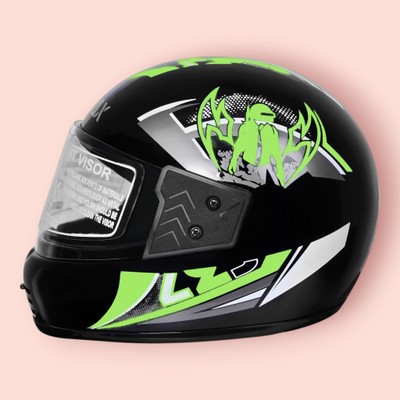 Font unisex full face good hard quality helmet-Green292B Motorbike Helmet(Green)