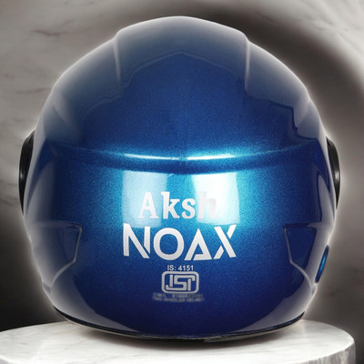 NOAX Helmet GOOD QUALITYFOR UNISEX BIKE RIDI-154 Motorbike Helmet(Blue)