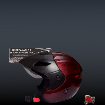 MonteX-1 Full Face Bike helmet T44 Motorbike Helmet(Red)