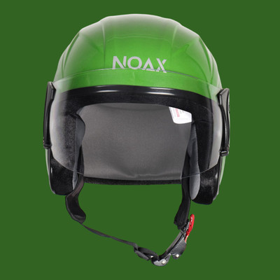 NOAX unisex open face helmet for safty388 Motorbike Helmet(Light Green)