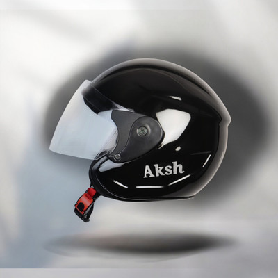 NOAX Helmet GOOD QUALITYFOR UNISEX for bike -182 Motorbike Helmet(Black)