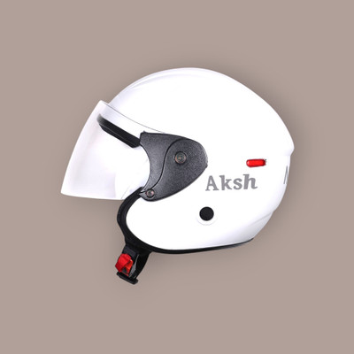 Font Unisex Full Face Helmet For Motorbikes -674-ABC Motorbike Helmet(White)