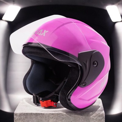 NOAX Helmet GOOD QUALITYFOR UNISEX for BIKE_-136 Motorbike Helmet(Pink)