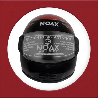 NOAX unisex full face good hard quality helmet-Green357357-Red kimi-ABCD Motorbike Helmet(Red)