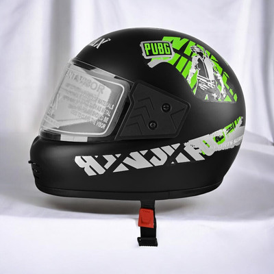 NOAX ISI marked helmet solid unisex helmet (fk288 Motorbike Helmet(Green)
