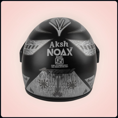 NOAX SOLID BRANDED & ISI MARKED HELMET FOR UNISEX SAFE RIDE(SLFK-340 Motorbike Helmet(Silver)