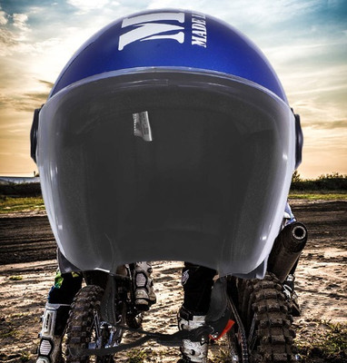 OZONE JSR_OPEN-FACE_HELMET_JBB_SUPER QUALITY_SAFETY_ABVG_@03 Motorbike Helmet(Blue)