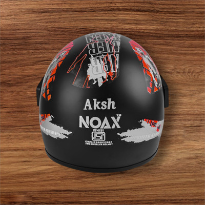 NOAX Unisex Full Face Helmet For Motorbikes -446-Red Motorbike Helmet(Red)