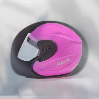 NOAX SOLID BRANDED & ISI MARKED HELMET FOR UNISEX SAFE RIDE(SLFK-137 Motorbike Helmet(Pink)