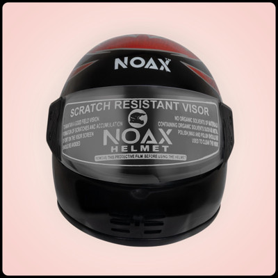 NOAX SOLID BRANDED & ISI MARKED HELMET FOR UNISEX SAFE RIDE(SLFK-916 Motorbike Helmet(Red)