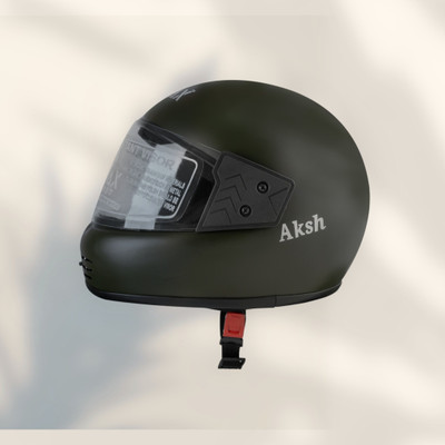 NOAX ISI MARKED unisex full face good hard quality helmet-Black414 Motorbike Helmet(Black)