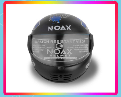 NOAX SOLID QUALITY FOR UNISEX HELMET FULL FACE SL-47 Motorbike Helmet(Blue)