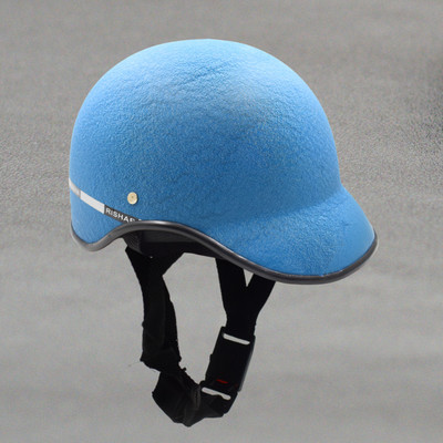 SRPHERE QX8 Half Cap Helmet, Universal Open Face with Adjustable Strap, Size M (Blue) Motorbike Helmet(Blue)