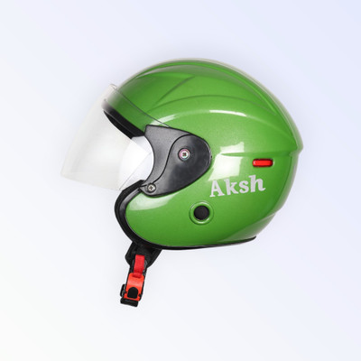 Font Unisex Full Face Helmet For Motorbikes -641A Motorbike Helmet(Green)