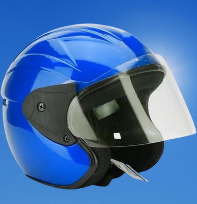 Lxt Blue_Half_face_Helmet_with ISI Certified_BL13 Motorbike Helmet(Blue)