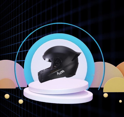 OZONE Prime Helmet_Hyena_full face_ISI_Certified_JBB@V3 Motorbike Helmet(Black)