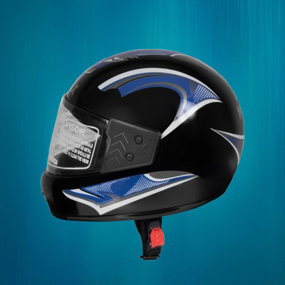 NOAX Full face strong for men Motorbike Helmet(Black)