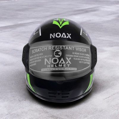 NOAX ISI MARKED KING OF HELMET UNISEX RIDDING HELMET TOP SELLING(DD-5 Motorbike Helmet(Green)